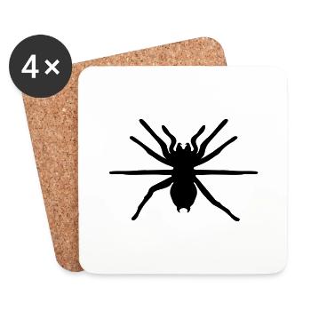 spider - Coasters (set of 4) - white - Front
