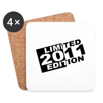 Jahr 2011 limited edition - Untersetzer (4er-Set) - Weiß - Vorne