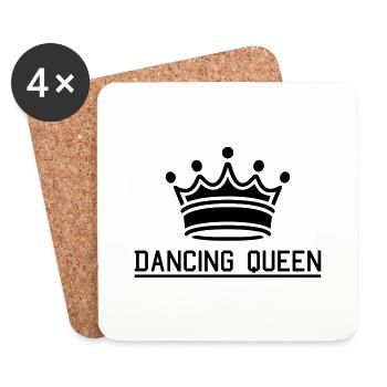 dancing_queen_1 - Dessous de verre (lot de 4) - blanc - Devant