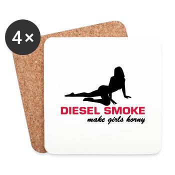 DIESEL SMOKE MAKE HORNY - Dessous de verre (lot de 4) - blanc - Devant