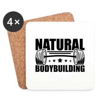 natural_bodybuilding_pi1 - Dessous de verre (lot de 4) - blanc - Devant