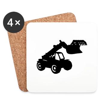 fork loader - Coasters (set of 4) - white - Front
