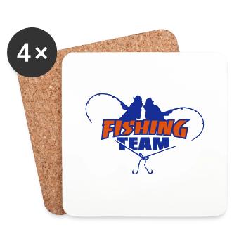 fishing_team2_2c - Untersetzer (4er-Set) - Weiß - Vorne