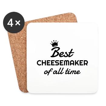 Cheese Maker Fromager Fromage Käse Käser - Coasters (set of 4) - white - Front