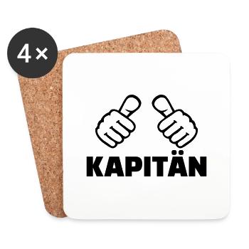 Kapitän - Untersetzer (4er-Set) - Weiß - Vorne