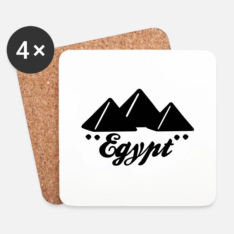 Ägypten - Untersetzer (4er-Set) - Weiß