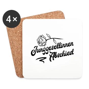 junggesellinnen rose - Untersetzer (4er-Set) - Weiß - Vorne