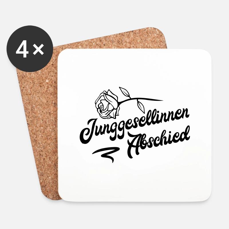 junggesellinnen rose - Untersetzer (4er-Set) - Weiß