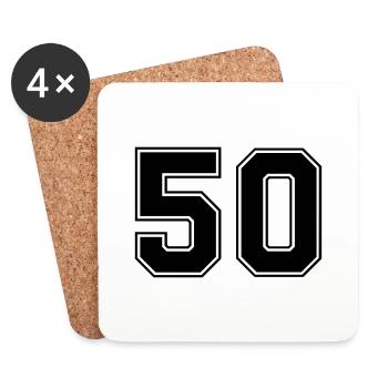 50 - Coasters (set of 4) - white - Front