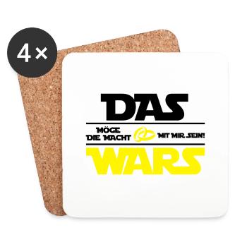 das_wars_02 - Untersetzer (4er-Set) - Weiß - Vorne