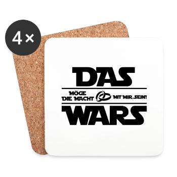 das_wars_01 - Untersetzer (4er-Set) - Weiß - Vorne