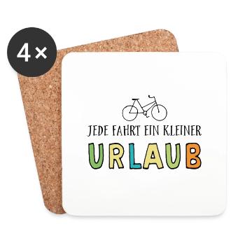 Radsport - Untersetzer (4er-Set) - Weiß - Vorne