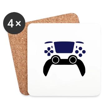 Generic Game Controller - Coasters (set of 4) - white - Front