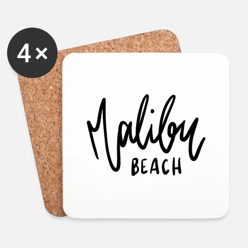 Malibu - Untersetzer (4er-Set) - Weiß