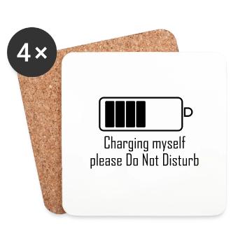 Taking charge of myself - Coasters (set of 4) - white - Front