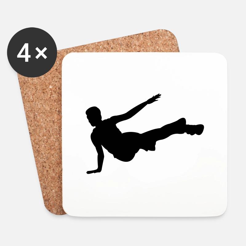 breakdancer - Untersetzer (4er-Set) - Weiß