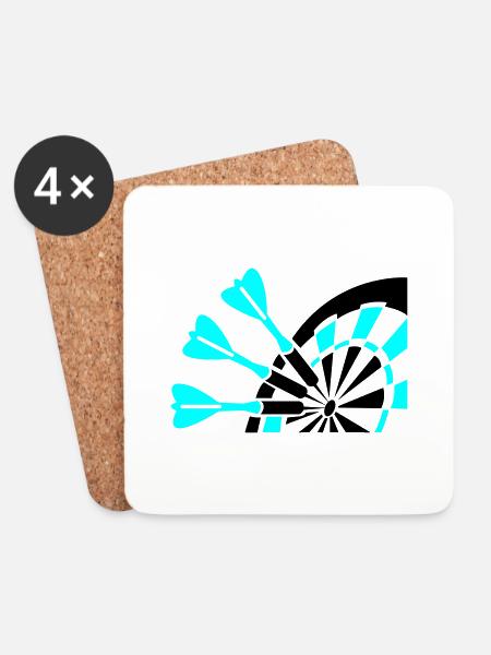 dart - Untersetzer (4er-Set) - Weiß