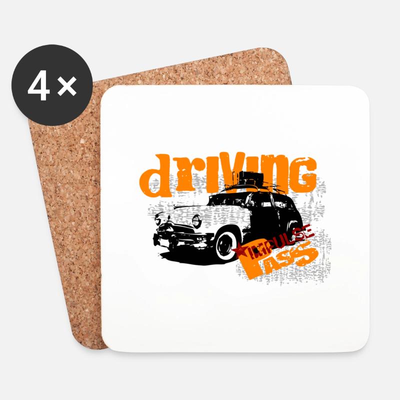 Driving - Untersetzer (4er-Set) - Weiß