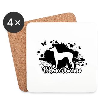 PODENCO IBICENCO Hund Hunde Wilsigns - Untersetzer (4er-Set) - Weiß - Vorne