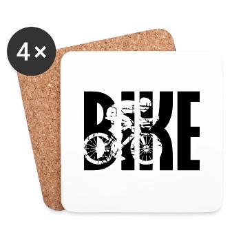 Bike Triathlon Fahrrad - Coasters (set of 4) - white - Front
