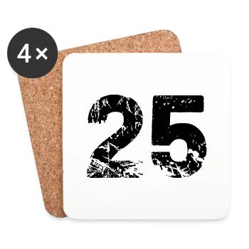 25 - Coasters (set of 4) - white - Front