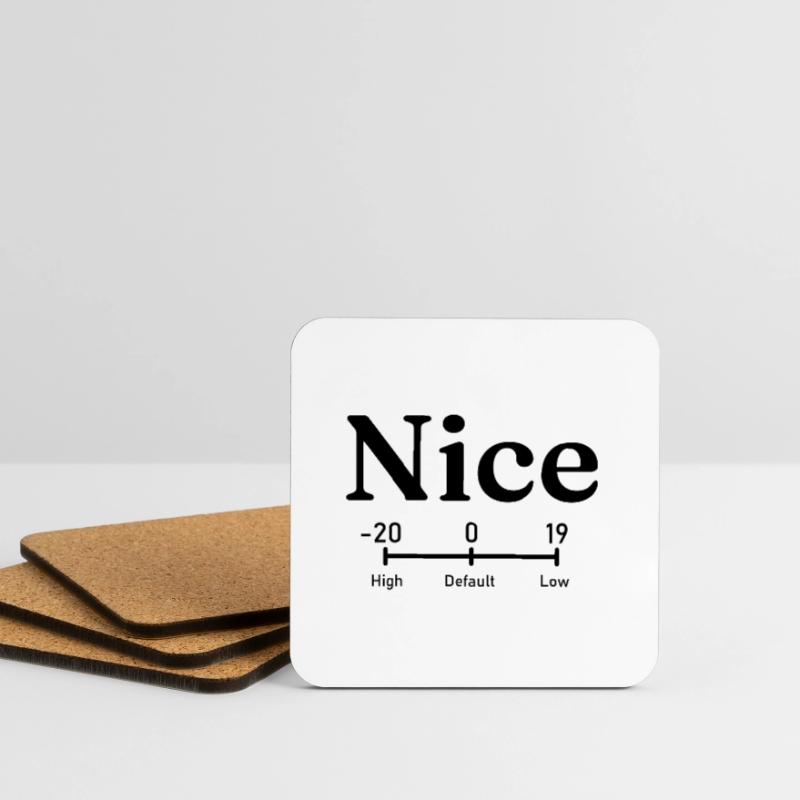 Belle | commande de priorité de processus linux Dessous de verre (lot de 4)