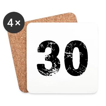 30 - Coasters (set of 4) - white - Front