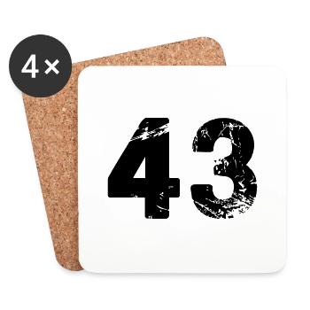 43 - Untersetzer (4er-Set) - Weiß - Vorne