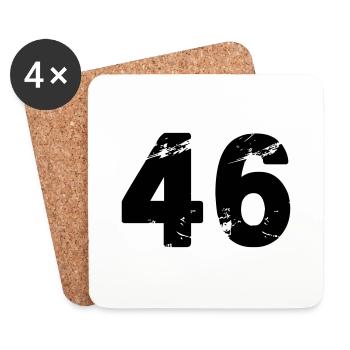46 - Untersetzer (4er-Set) - Weiß - Vorne