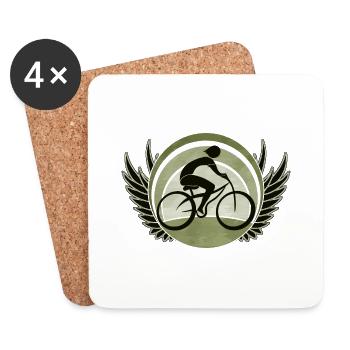Cyclist - Coasters (set of 4) - white - Front