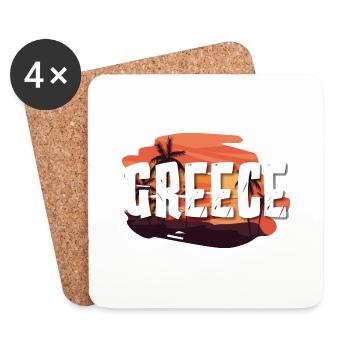 Greece - Untersetzer (4er-Set) - Weiß - Vorne