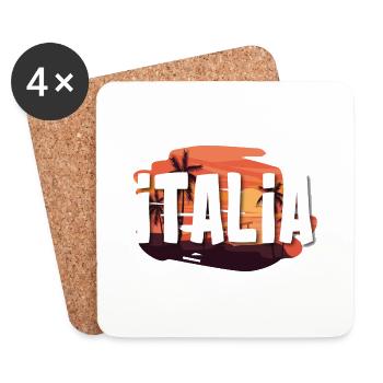 Italia - Untersetzer (4er-Set) - Weiß - Vorne