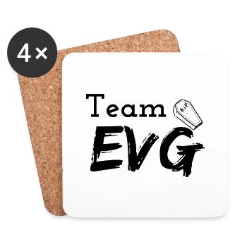Team EVG - Dessous de verre (lot de 4) - blanc - Devant