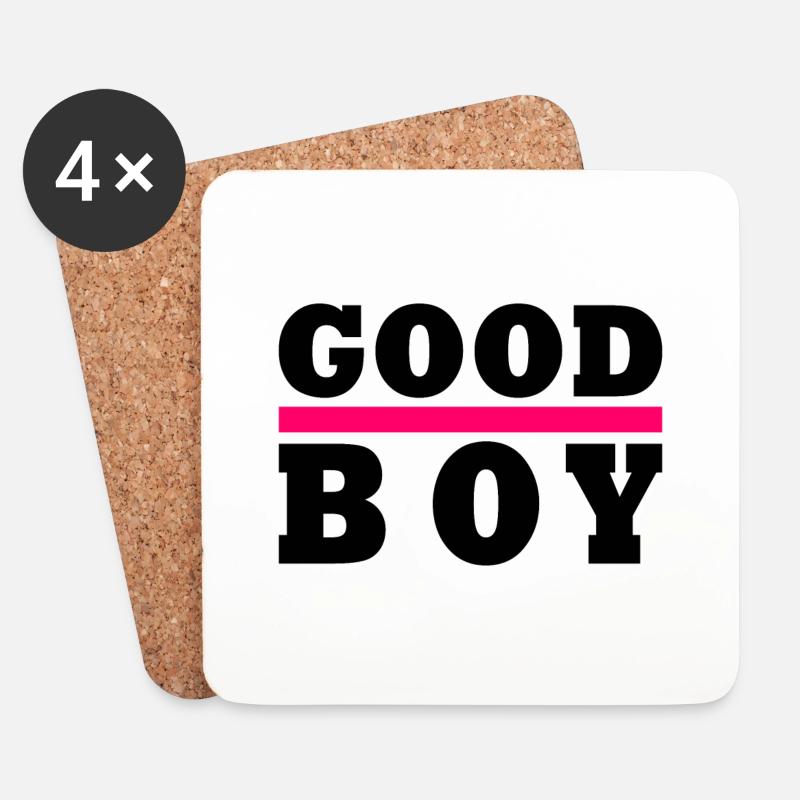 Good boy - Untersetzer (4er-Set) - Weiß