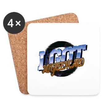 cool memes aesthetic internet anal probe statement - Untersetzer (4er-Set) - Weiß - Vorne