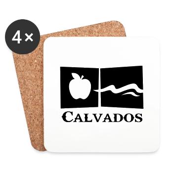 calvados - Dessous de verre (lot de 4) - blanc - Devant