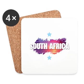 South Africa - Untersetzer (4er-Set) - Weiß - Vorne