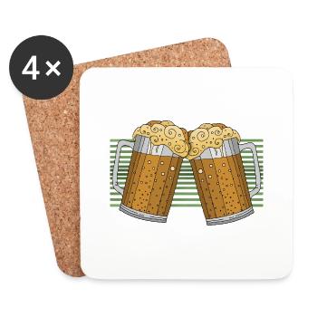 Pints - Coasters (set of 4) - white - Front