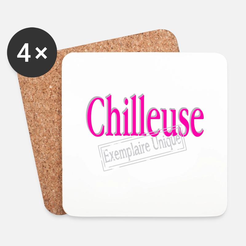 Einzigartiger Kühler - Untersetzer (4er-Set) - Weiß