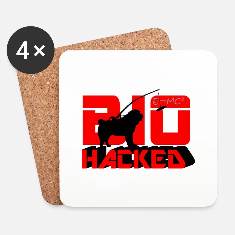 Bio Hacked - Untersetzer (4er-Set) - Weiß