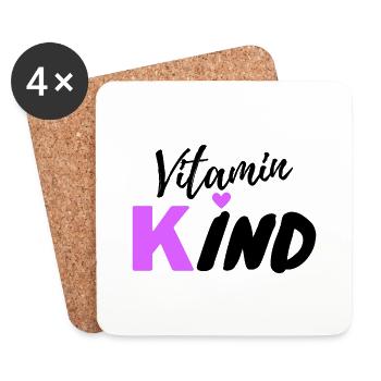 Vitamin Kind - Untersetzer (4er-Set) - Weiß - Vorne
