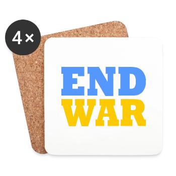 End war - Untersetzer (4er-Set) - Weiß - Vorne