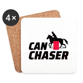 Barrel Racer Reiten Racing Rodeo Lustig - Untersetzer (4er-Set) - Weiß - Vorne