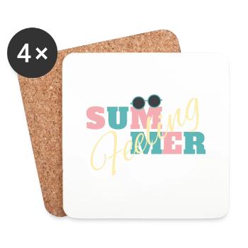 Summer Feeling - Untersetzer (4er-Set) - Weiß - Vorne