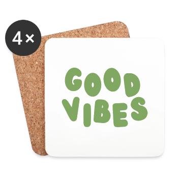 Good Vibes - Untersetzer (4er-Set) - Weiß - Vorne