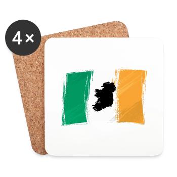 Irland - Untersetzer (4er-Set) - Weiß - Vorne