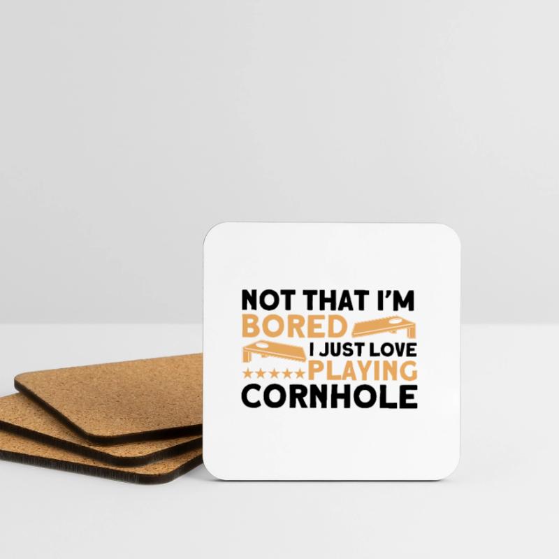 Cornhole Game Cornhole Player Cornhole Gift Coasters (set of 4)