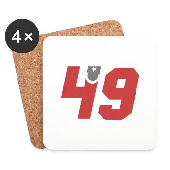 Muş - Coasters (set of 4) - white - Front