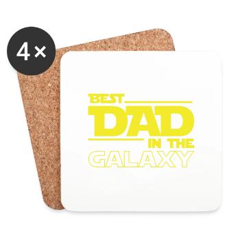 BEST DAD IN THE GALAXY - Coasters (set of 4) - white - Front