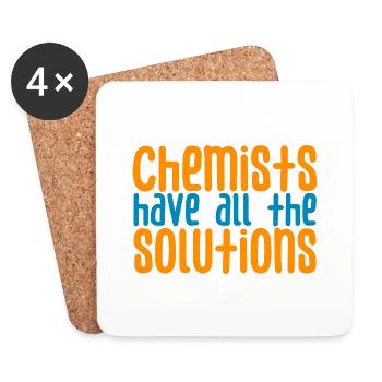 Chemists Have All The Solutions 2 - Untersetzer (4er-Set) - Weiß - Vorne